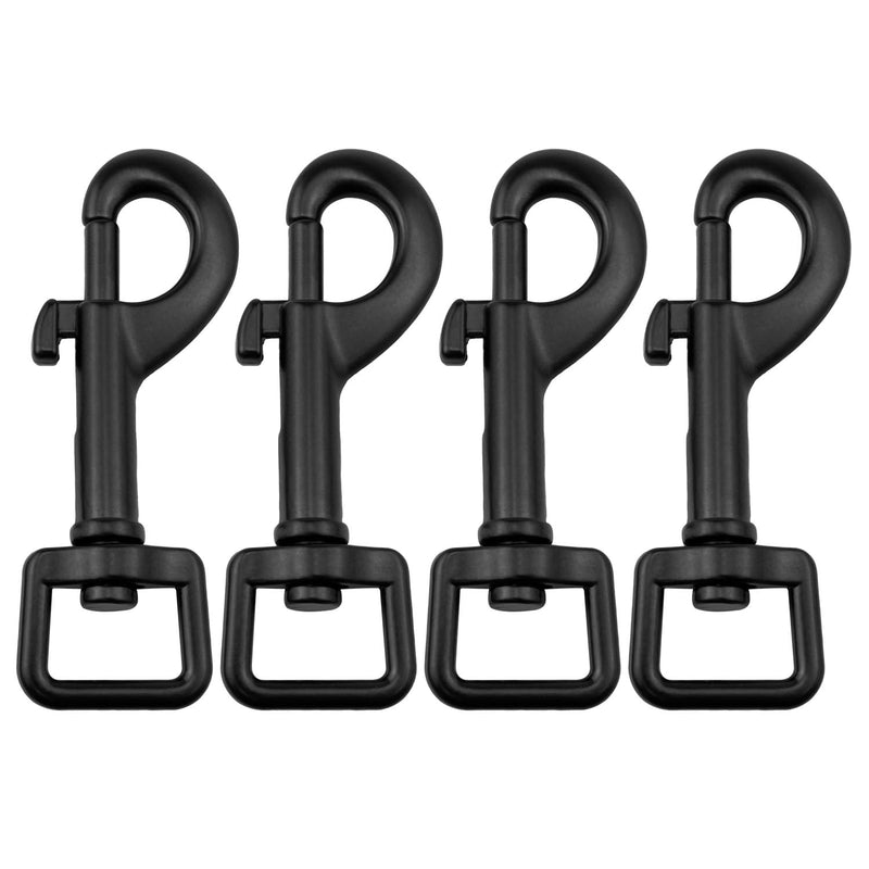 Swivel Snap Hooks Black Swivel Snap Hooks Trigger Snaps Dog Leash Hook Swivel Clip 4PCS