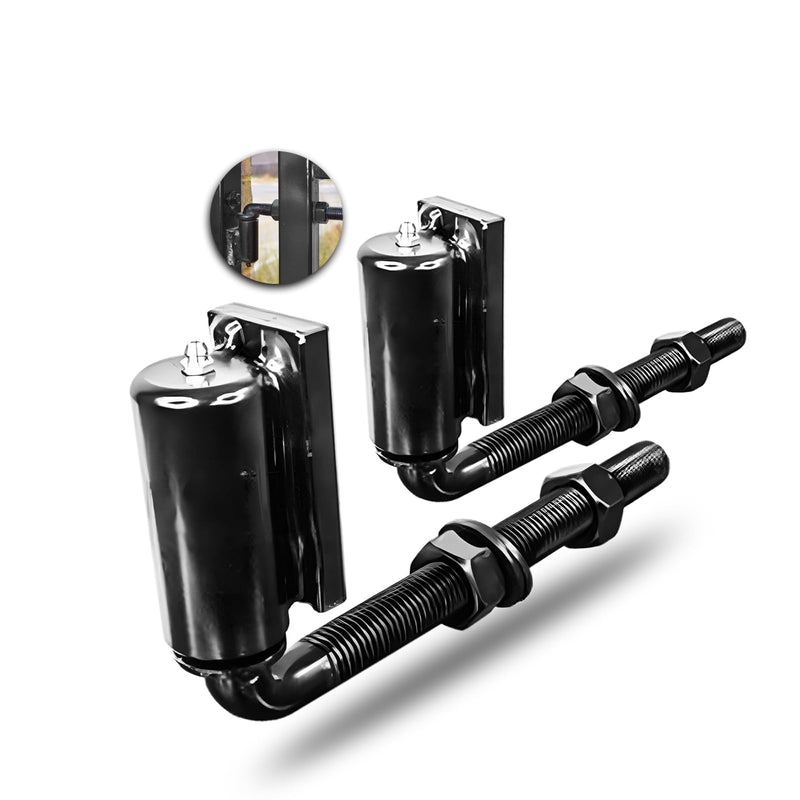 Heavy Duty J-Bolt Gate Hinge Steel Pivot Hinge Welded Hinge for Welding on Larger Iron or Steel Gates, Adjustable Long Bolts Ball Bearing (A-5/8) A-5/8"