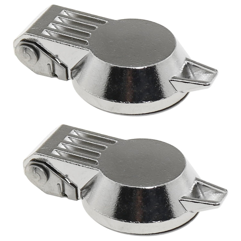 Heyous 2PCS Silver Cam Lock Dust Cover Tool Box Zinc Alloy Waterproof Cover Lock Latch for 16mm Diameter Cam Lock Tool Box Lock Replacement Dust Cover