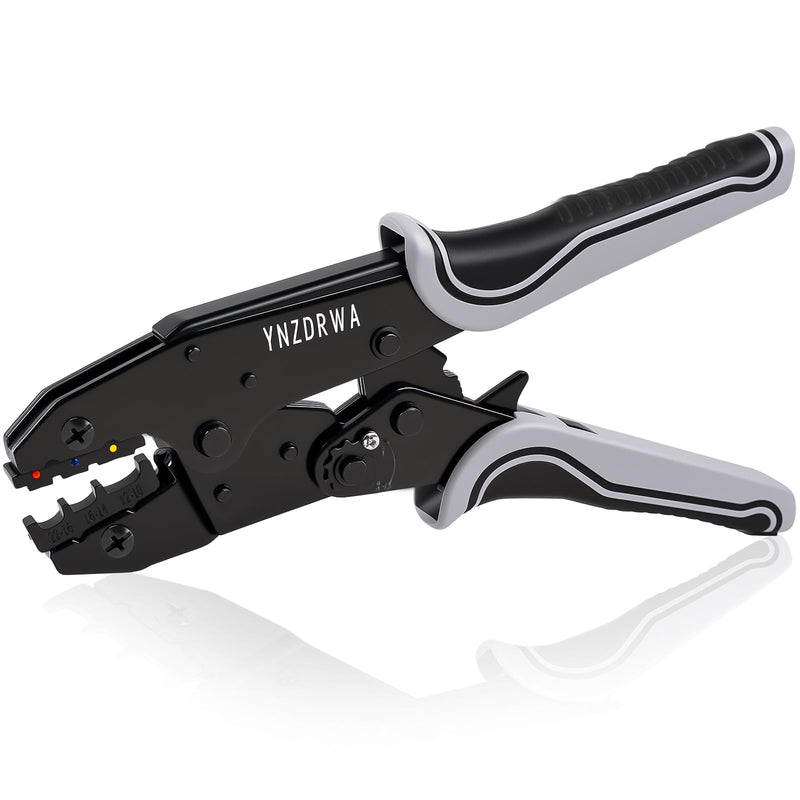 Crimping Tool for Heat Shrink Connectors, Upgraded Wire Crimper Tool, Ratcheting Wire Terminal Crimper - Crimping Pliers - Ratchet Terminal Crimper for 10 to 22 AWG Wire