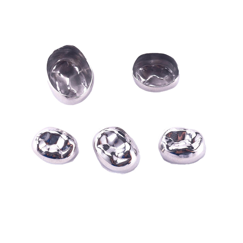 5PCS Stainless Steel Dental Teeth Crown Mandibular Teeth D Premolar Crown for Teenage to Guard First Teeth (DLR5) DLR5