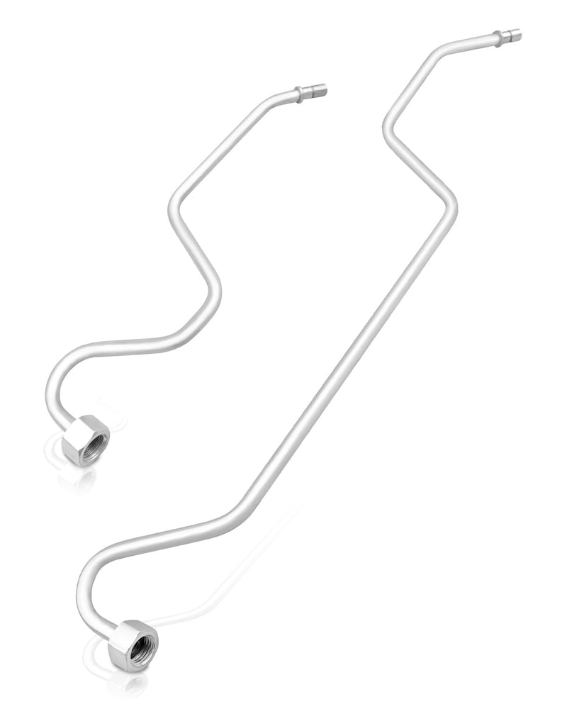 Rack Pinion Transfer Lines Hard lines on Rack Compatible with Tahoe Suburban Avalanche 2008-2014, Rack and Pinion Hydraulic Transfer Tubing Assembly Replace 15254059 15254058
