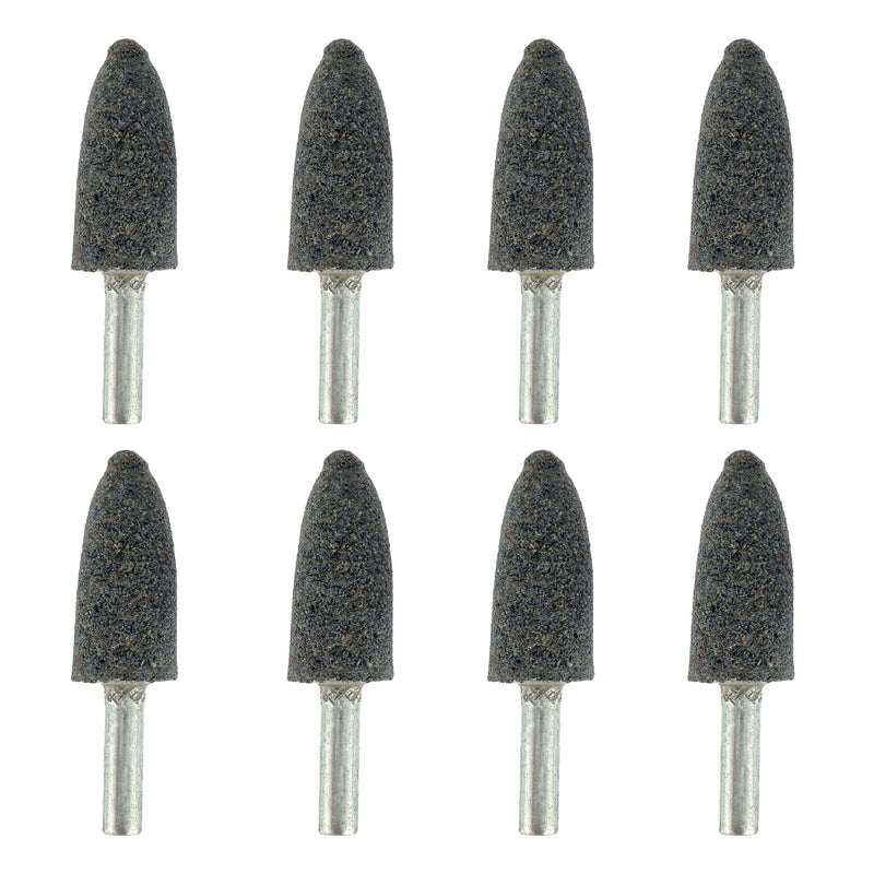 16 mm Cone Shape Grinding Stone，1/4" Shank Aluminum Oxide Mounted Grinding Stones, Aluminum Oxide Grinding Point for for Grinding, Polishing，Deburring Ferrous Metals(8 Pcs) 16mm Z