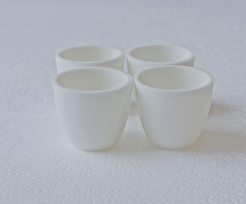 Alumina (Al₂O₃ > 99%) Crucible Alumina Crucible AL2Q3 Without Lid -High Form 30ml (4pcs)