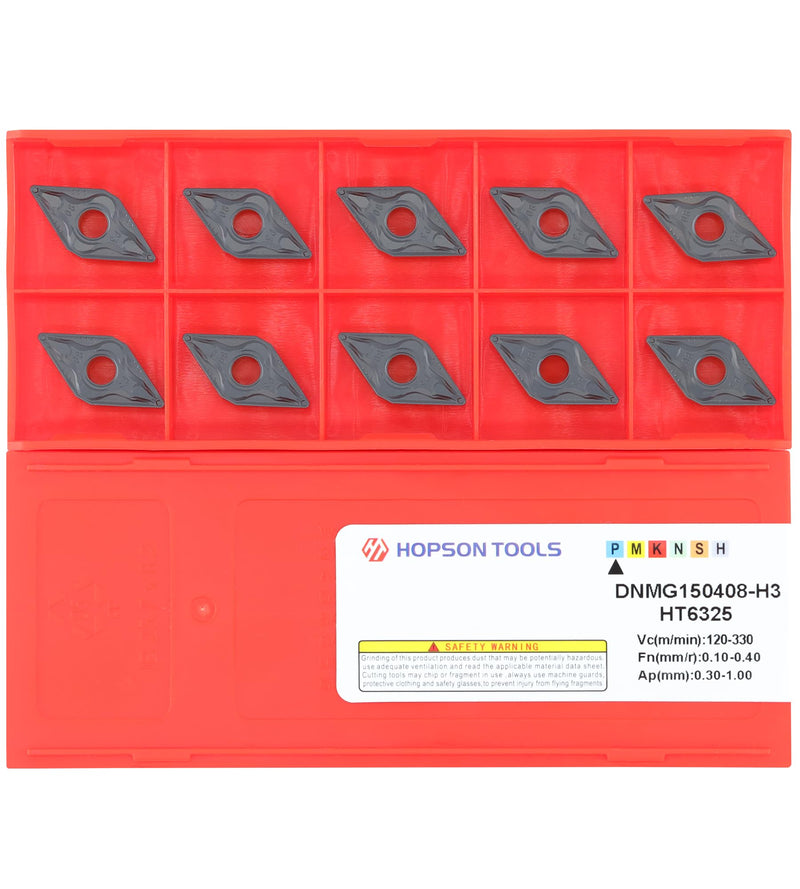 Carbide Turning Inserts DNMG 432 Dnmg150408 for Semi-Finishing Cutting Steel, Dnmg Insert for Lathe Turning Tools, 10 PCS DNMG432-PM