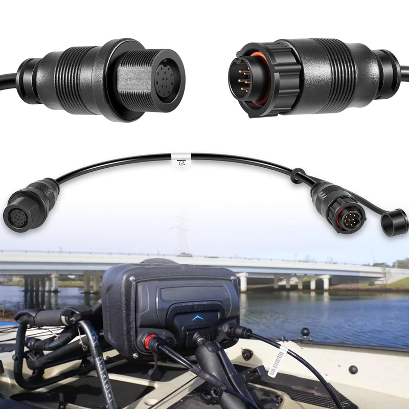 Replacement for Minn Kota 1852079 DSC Adapter Cable MKR-DSC-16 for Lowrance 9-Pin Fish Finders IP68 Waterproof