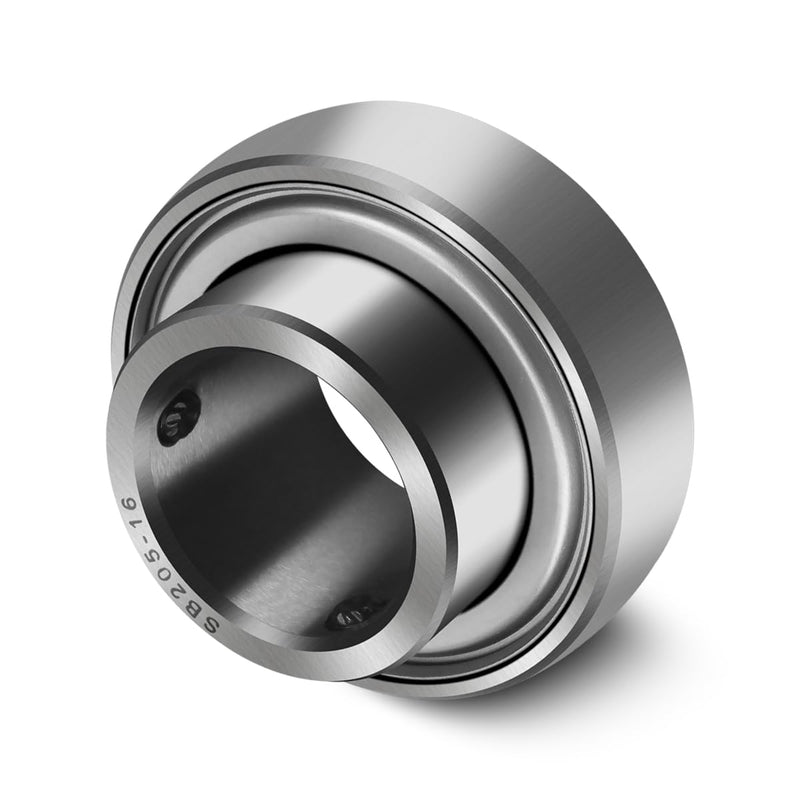 SB205-16 Insert Bearing 1" Bore with Set Screws for Agricultural Machinery Replaces YAT205-100 YA100RRB YAT205-100 S216EL SB205-16 FHS205-16 SNPS100-RP YA100RRB S216El FHS205-16 L-16