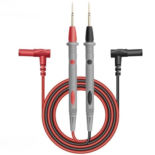 Test leads 1000V 20A Ultra-Sharp Gold-Plated Test Probe Lead for Multimeter Meter Test lead, 40.5 inch / 103 cm, multimeter test leads for Fluke/AstroAI/INNOVA/Klein Multimeter Electronic Clamp tester Red-1