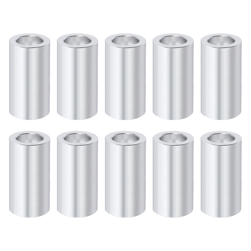 Aluminum Spacers 5/16" Bore x 1/2" OD x 1-1/2" Length Unthreaded Standoff Bushing Plain Finish Round Metal Spacer, Fits Screws Bolts Rods 5/16" or M8, Oxidized Finished 10 Pack 5/16 " x 1/2" x 1-1/2"
