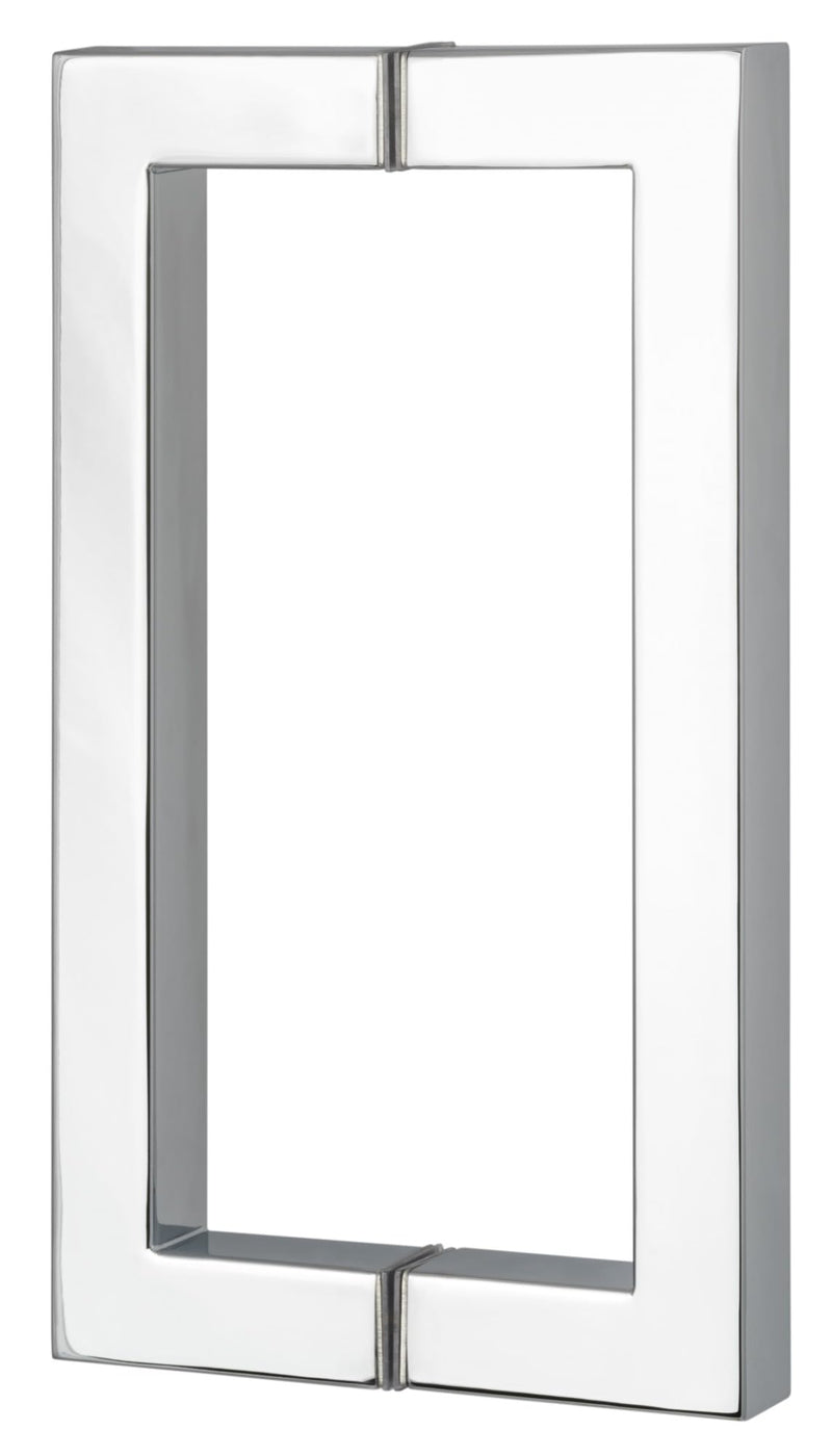 Sure-Loc SHR-SQ1 Square 8" Center to Center Back to Back Shower Door Handle Pull Set Polished Chrome