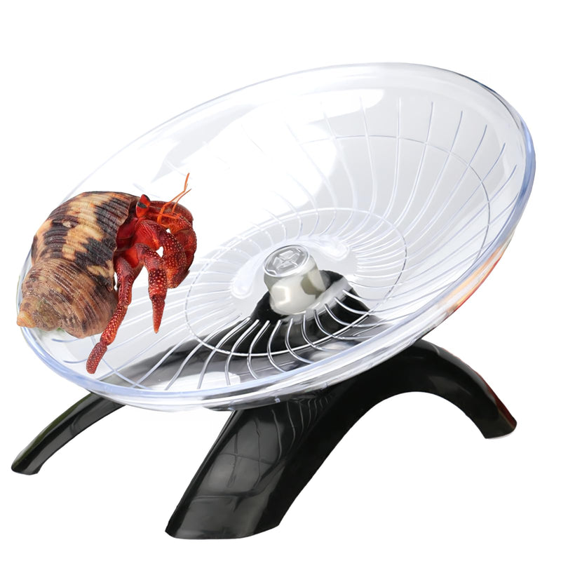 Hermit Crab Running Wheel Toy, Hamster Exercise Wheel, Small Animal Cage & Tank Accessory for Hermit Crabs, Hamsters, Rats, Gerbils, for Active Play and Exercise - PawsPlanet Australia
