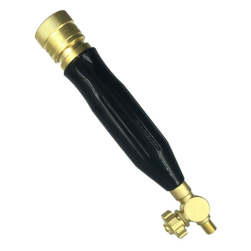 0386-0308 G4 Torch Handle with Valves for Torch kit, “A” Connections, Air Acetylene, Use with Torch Tips, Torch Hose, Acetylene Regulator, Acetylene Tank - Quick Disconnect Acetylene Handle