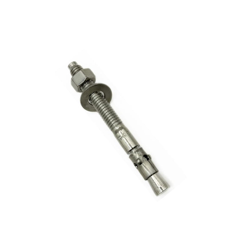 Premium 316 Stainless Steel Wedge Anchor, 3/8-16 X 3-3/4 – Heavy Duty Corrosion Resistant Fastener for Concrete and Masonry Applications 10 Pack