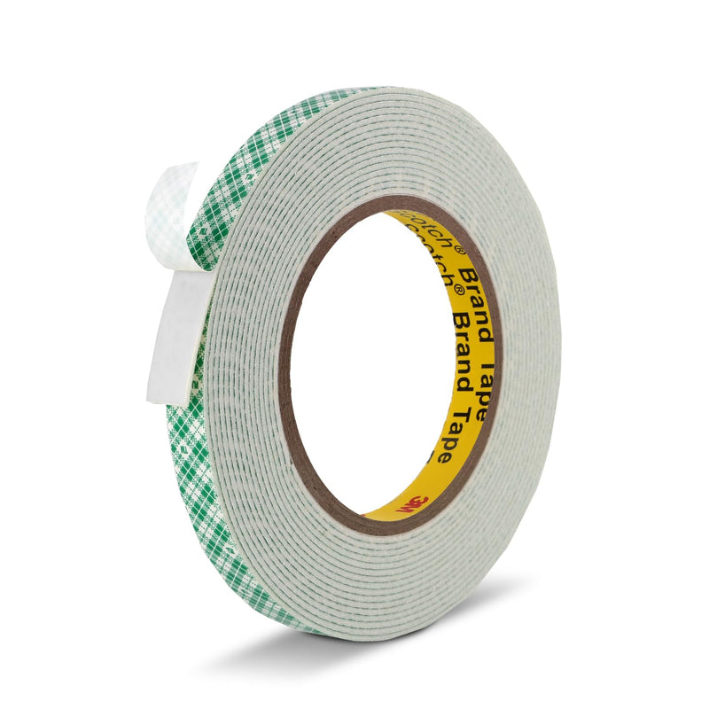 Double Sided Tape Foam Tape 1/2" x 18Ft Made of 3M High Shear Adhesive Mounting Tape with High Temperature Resistance for Interior Exterior Mounting Applications and Other Home Office Deco