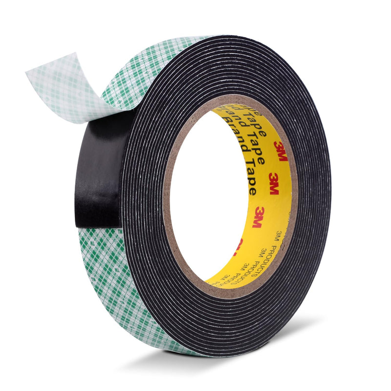 Double Sided Tape Foam Tape 1" x 18Ft Made of 3M 4056 High Shear Adhesive Mounting Tape for Exterior Interior Mounting Applications and Other Home Office Deco
