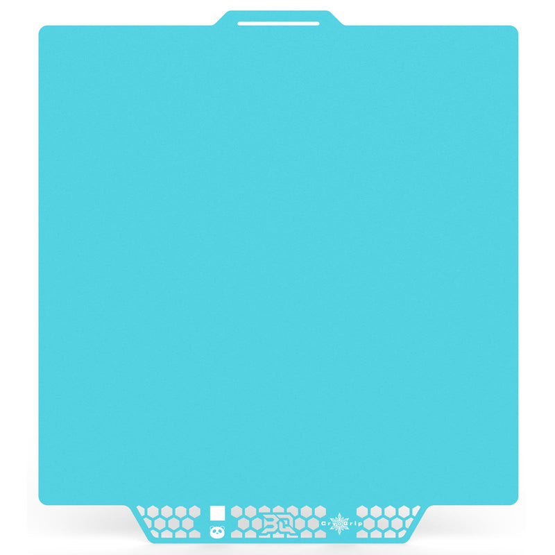 BIQU CryoGrip™ Pro Glacier Panda Build Plate for Bambu-Lab P1S P1P X1C X1E A1 3D Printers, Double-Sided Fine Textured Spring Steel Sheet, Firm Adhesion, 257x257mm, 1 Piece 257*257 MM CryoGrip Glacier