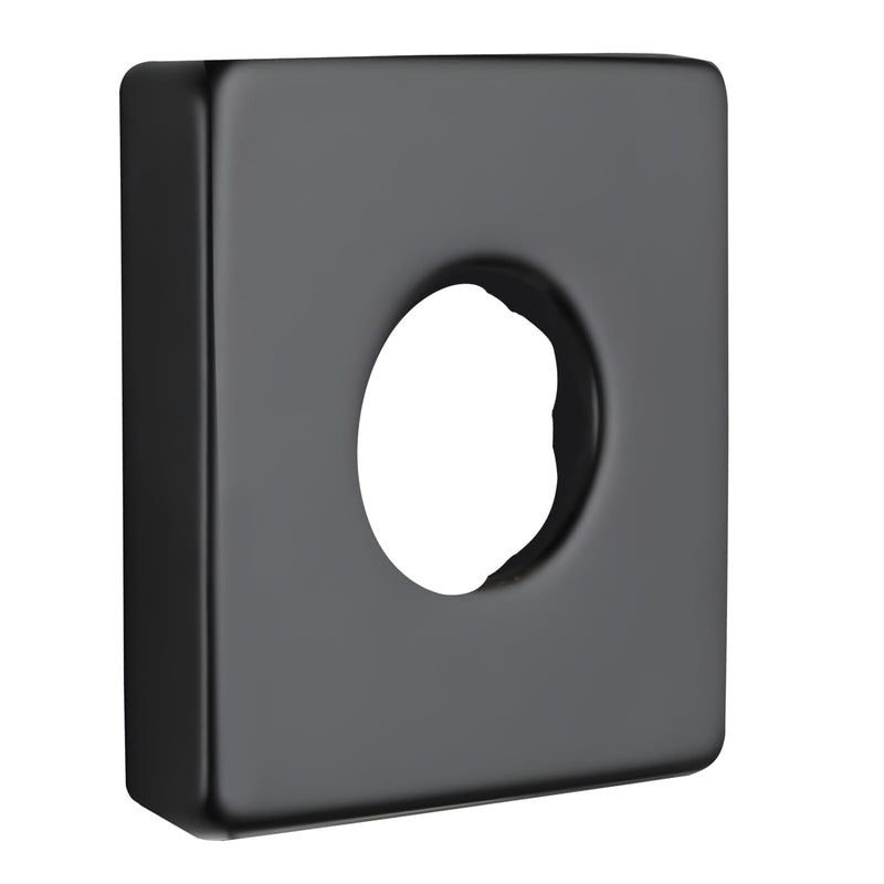 RP51034BL Square Shower Arm Flange,Replacement For RP51034BL Large Shower Arm Flange,Tub Faucet Flange,Brass Shower Arm Black Escutcheon Plate