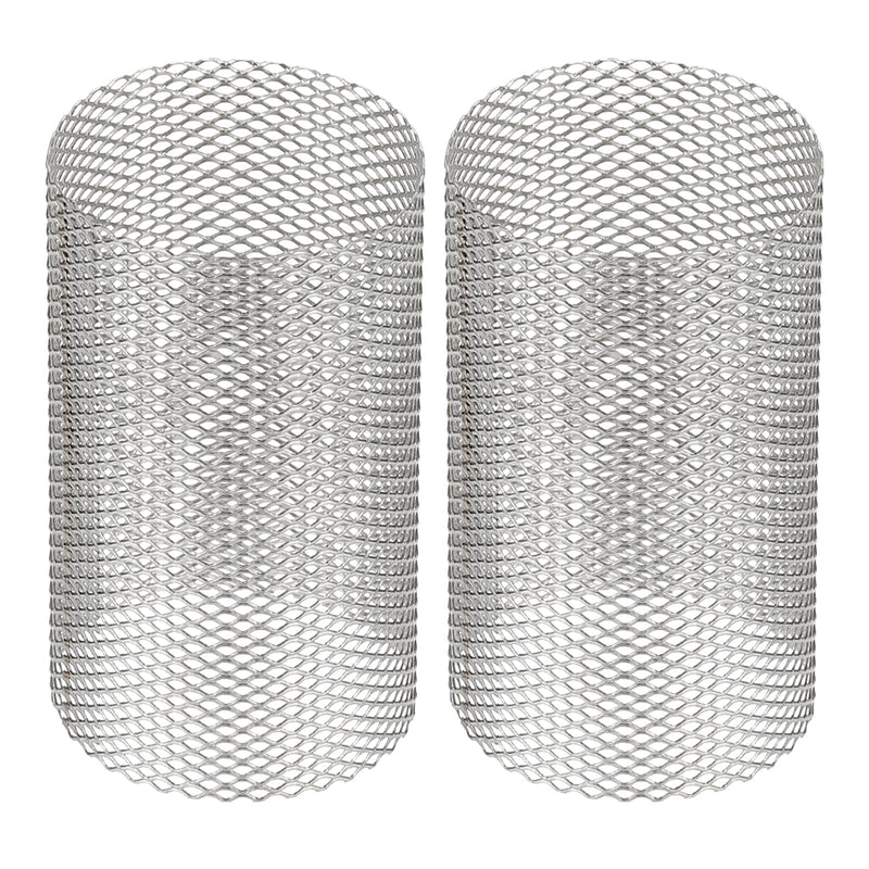 PATIKIL 2 Pcs 35mm OD Strainer Mesh, 58mm H Screen Y Shaped Strainer Filter Valve Mesh Screen 304 Stainless Steel Strainer Mesh for Debris Pump Water Oil Separation 35x58mm ODxH