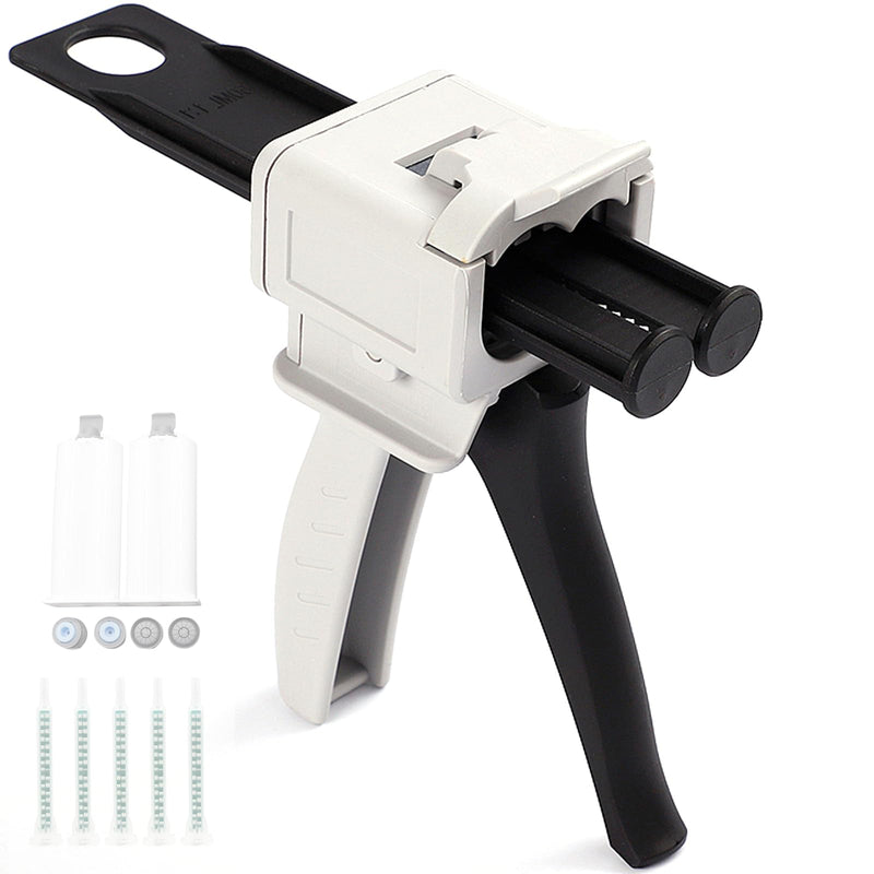 1:1 AB glue gun epoxy resin glue gun 50ml 1:1 manual dispensing gun AB two-component sealant applicator dispensing gun kit