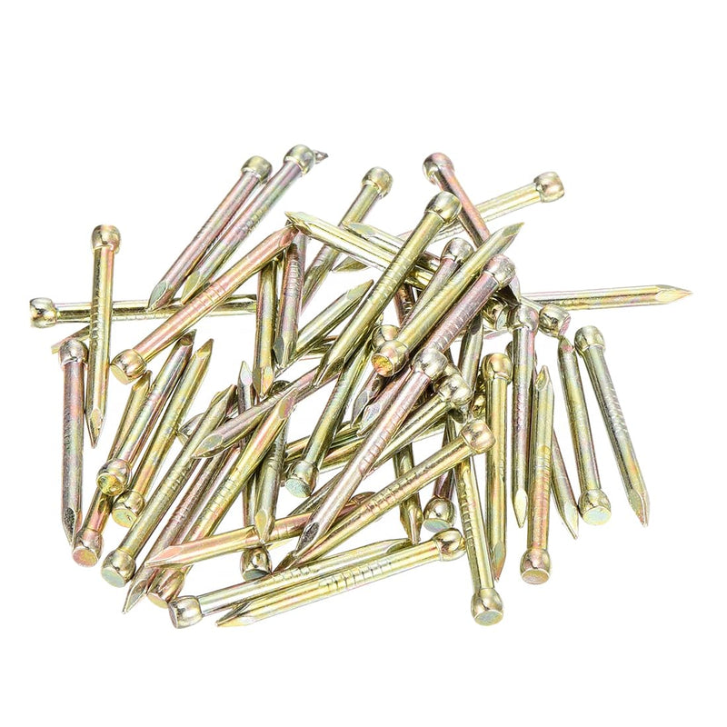 uxcell Finishing Nails Hand-Drive Hardware Carbon Steel Nails 25mm 1-inches 100pcs, Color Zinc