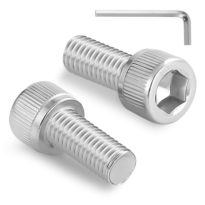 120pcs M3 x 6mm Hex Socket Head Cap Screws Bolts, 304 Stainless Steel 18-8, Allen Socket Drive,Bright Finish, Full Threads,with Hex Spanner Silver 120