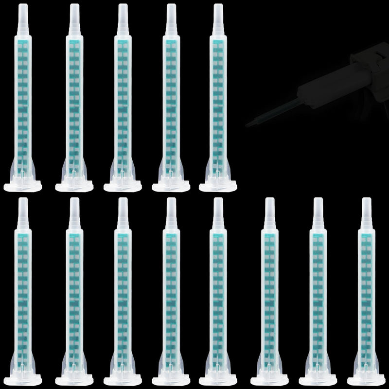 40 PCS Epoxy Mixing Nozzles Static Mixing Nozzles for AB Glue Gun Static Mixer Nozzle Mixing Tube Glue Gun Applicator 50ml/1:1/1:2