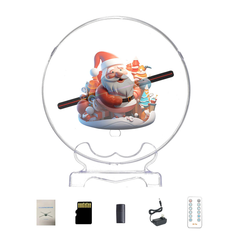 3DHologram Fan,18CM HologramFan Projector with Cover Picture Fan Spinner with Bluetooth Remote,HD LED with 700 Video Library,Holographic Fan for Halloween