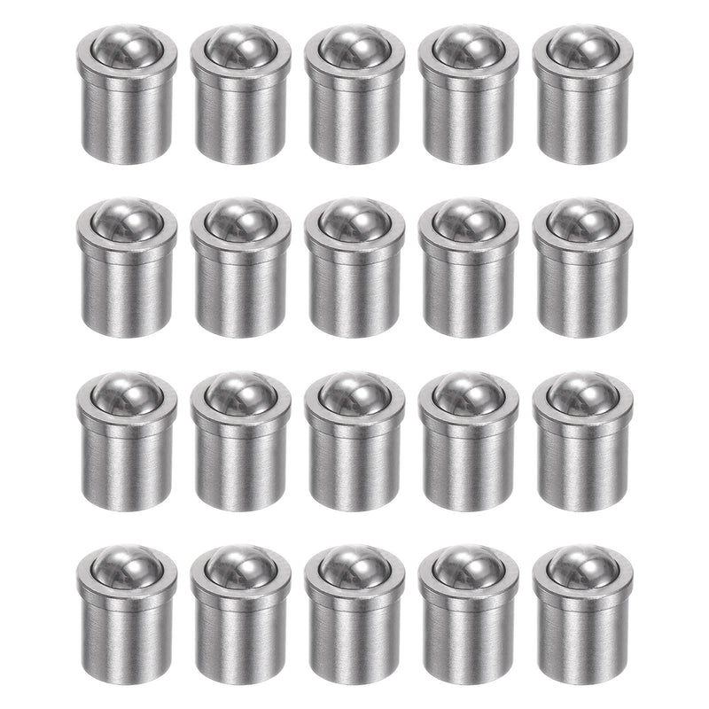 HARFINGTON 20pcs Ball Point Spring Plungers 5x6mm 304 Stainless Steel Precision Positioning Beads Ball Spring Plungers Ball Catch Latch for Door Cupboard Mechanical Devices Clamps Furniture