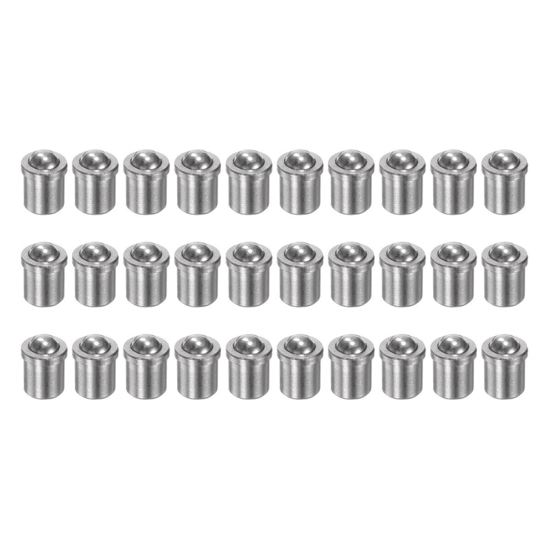 HARFINGTON 30pcs Ball Point Spring Plungers 4x5mm 304 Stainless Steel Precision Positioning Beads Ball Spring Plungers Ball Catch Latch for Door Cupboard Mechanical Devices Clamps Furniture