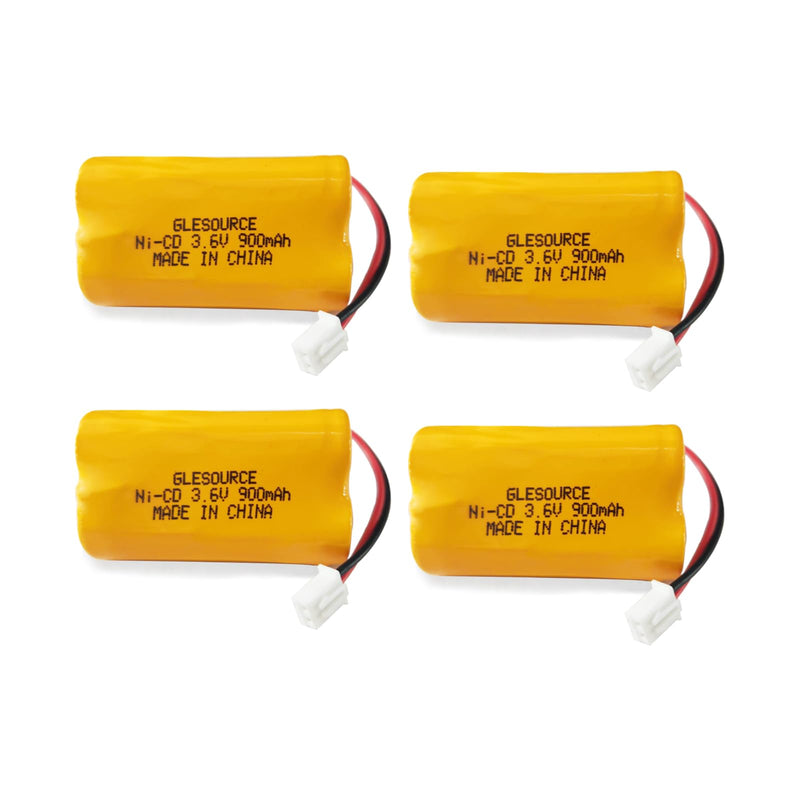 3.6V 900mAh Ni-Cd Exit Sign Emergency Light Battery, Replacement for Exitronix 10010037, Max Power B2-0031 MH468886, Unitech LEDR-1 6200RP, Dantona CUSTOM-318 OSA230, Lowes 253799(4 Pack) 4 PCS 3.6V 900mAh