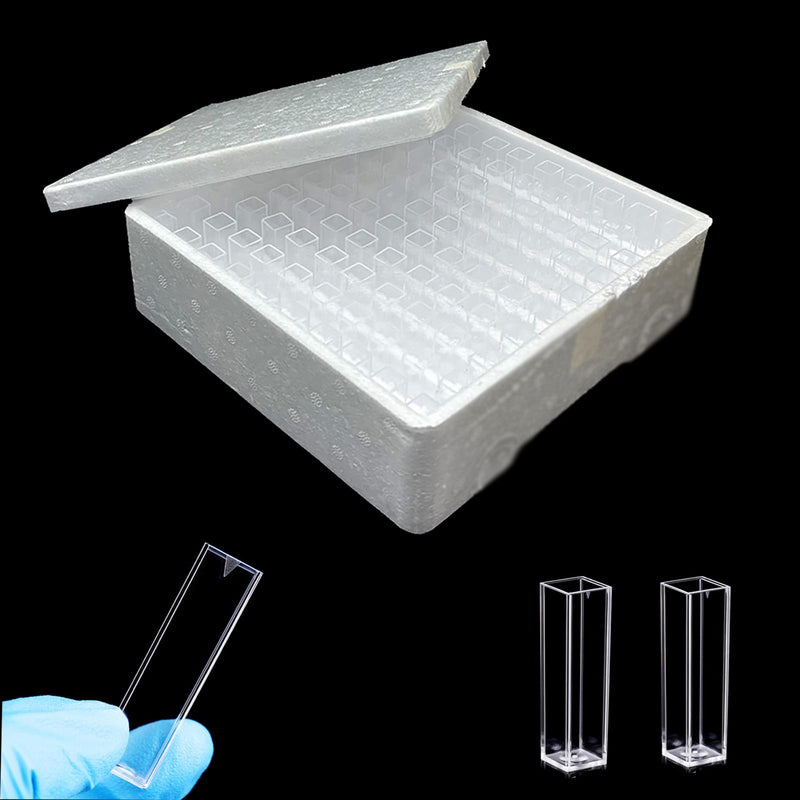 Disposable Cuvette/4.5ml,Polystyrene Disposable，(Pack of 100) Pack of 100