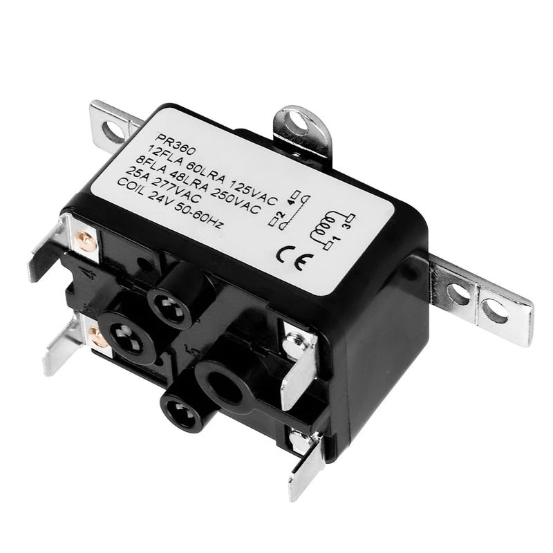 APFR-360 90-360 24V AC Heavy-Duty Fan Relay – Single Pole SPST – Isolated AC Switch for HVAC blowers, humidifiers, Goodman blowers, Heat sequencers – Includes Universal Bracket（1 Pack） (1)