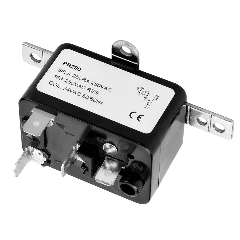APFR-290 90-290 24V AC Heavy-Duty Fan Relay – Single Pole SPST – Isolated AC Switch for HVAC blowers, humidifiers, Goodman blowers, Heat sequencers – Includes Universal Bracket（1 Pack） (1)