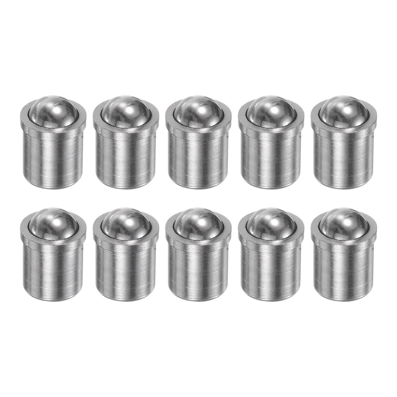 HARFINGTON 10pcs Ball Point Spring Plungers 6x7mm 304 Stainless Steel Precision Positioning Beads Ball Spring Plungers Ball Catch Latch for Door Cupboard Mechanical Devices Clamps Furniture