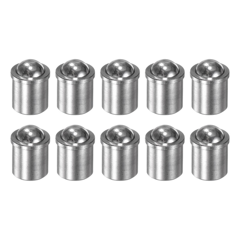 HARFINGTON 10pcs Ball Point Spring Plungers 8x9mm 304 Stainless Steel Precision Positioning Beads Ball Spring Plungers Ball Catch Latch for Door Cupboard Mechanical Devices Clamps Furniture