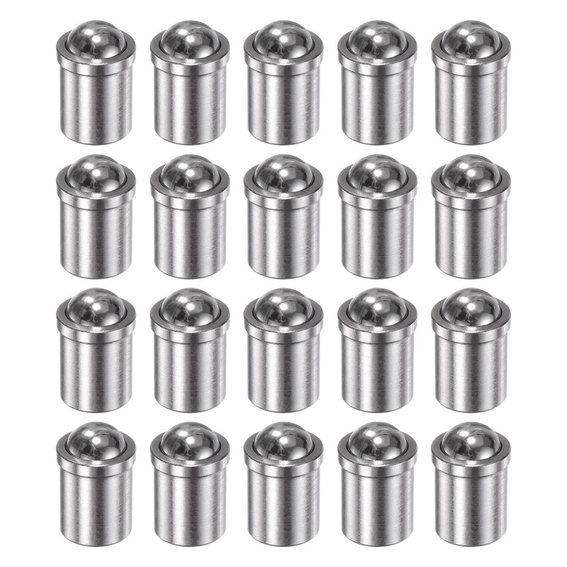 HARFINGTON 20pcs Ball Point Spring Plungers 12x16mm 304 Stainless Steel Precision Positioning Beads Ball Spring Plungers Ball Catch Latch for Door Cupboard Mechanical Devices Clamps Furniture