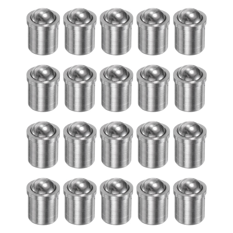 HARFINGTON 20pcs Ball Point Spring Plungers 6x7mm 304 Stainless Steel Precision Positioning Beads Ball Spring Plungers Ball Catch Latch for Door Cupboard Mechanical Devices Clamps Furniture