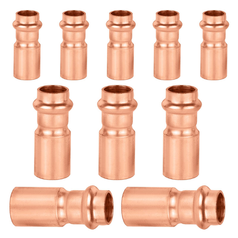 10PC HeSun 3/4" FTG x 1/2" Copper Press Bushing Reducer(PRESS031-10) 10 3/4" FTG x 1/2" Press