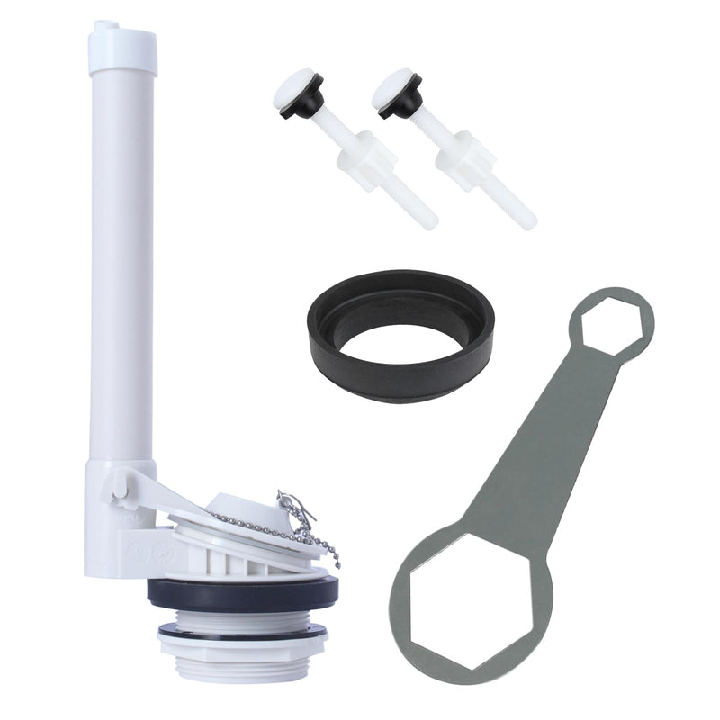 2" Toilet Flush Valve Replacement Kit Compatible with American Standard Flair Series Toilets Two Piece Replace Part 738356-0070A Toilet Drain Valves with Flapper, Include Install Hardware