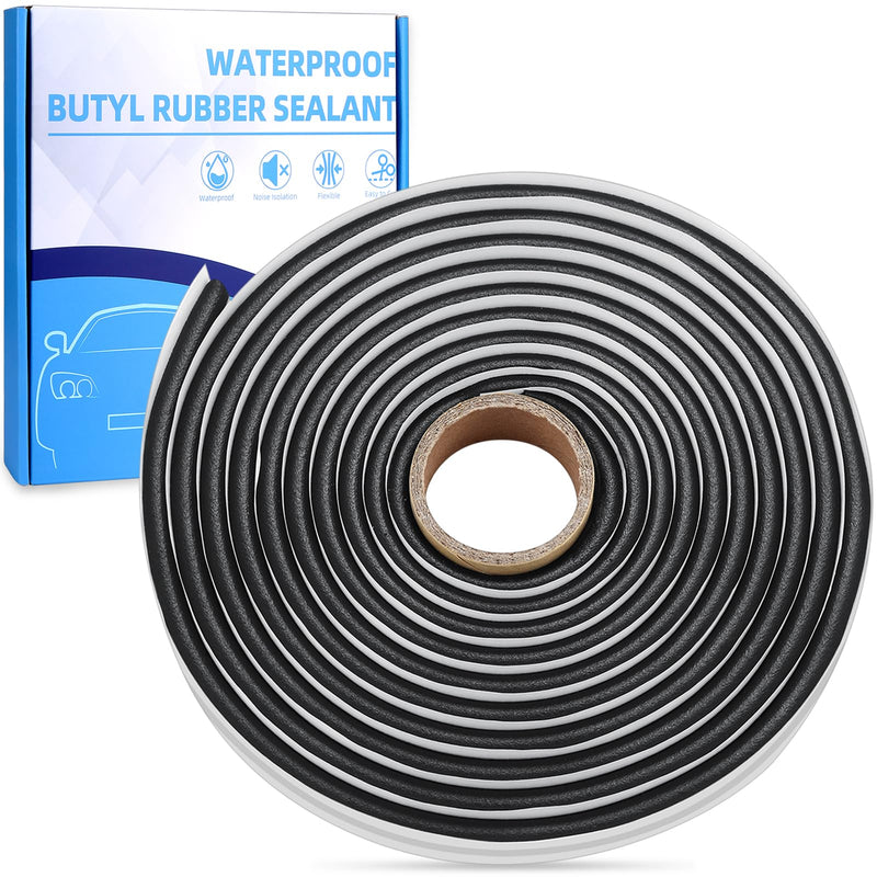 Butyl Sealant Tape, 13Ft Headlight Sealant, Butyl Rubber Sealant for Automotive (Car, RV, Marine) for Installing Car Part, Windows, Doors and Windshield etc. - 1 Roll