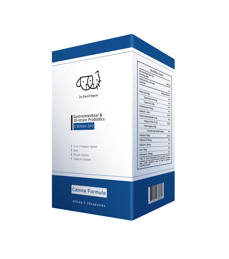 Dr. Kiwi O'dogcat Probiotics for Dogs | Support Gut Health, Diarrhea, Digestive Health & Seasonal Allergies