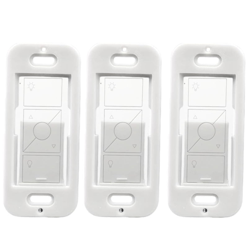 Remote Wallplate Bracket, Perfectly Compatible with Lutron Wireless Pico Remote Contro,Seamless Snap Wall Mount Bracket,Enhance Your Smart Home Experience(3-Pack,Wallplate Brackets only)