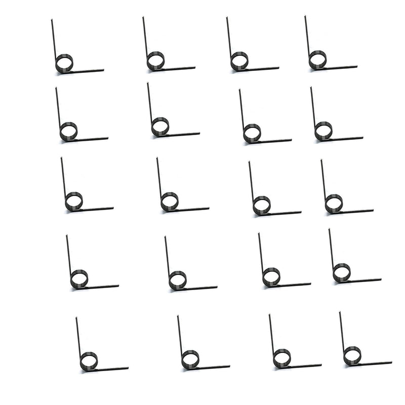 20pcs Torsion Springs, 90 Degrees Stainless Steel V-Shaped Torsional Spring, Wire Diameter 1.2mm x 10mm x 3Laps Small Torsion Springs Kit for Home Repair Tools Maintenance & Carpentry DIY