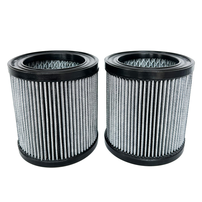 2 Pcs 2023400852 Air Filter Compatible with Quincy Air Compressor 2023-4008-52 2023400859 S1027 P05051A 51291, High-Efficiency Pleated Air Filter Element Replacement Part