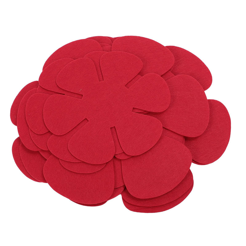 Pot Pan Protectors, Set of 12 and 3 Different Sizes, Larger & Thicker Felt Pan Protector Pads, Pot Divider Pads for Stacking and Protecting Your Cookware, Also Suitable for (Red) Red