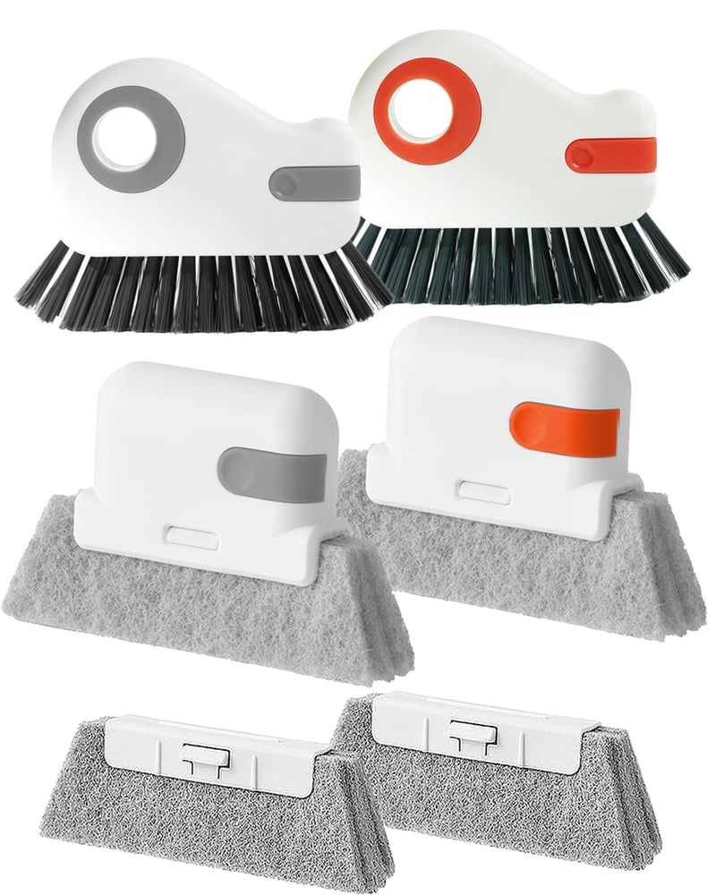 Window Track Cleaning Brush - 6PCS Multifunction Groove Cleaning Brush for Household Crevice Nooks and Crannies - NewNest Australia