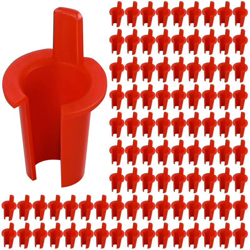 BBTO 200-Pack 5/16 Inch Anti-Short Bushing Electrical Anti Short Bushing Red Head MC/BX Cable bushing for 14/2-12/2 MC Wire