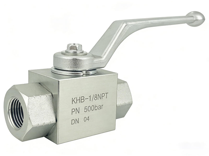 Autovo Hydraulic Valve 1/8 Inch 7250 PSI High Pressure, Shut-Off 2 Way Hydraulic Ball Valve KHB 1/8" NPT KHB-1/8NPT
