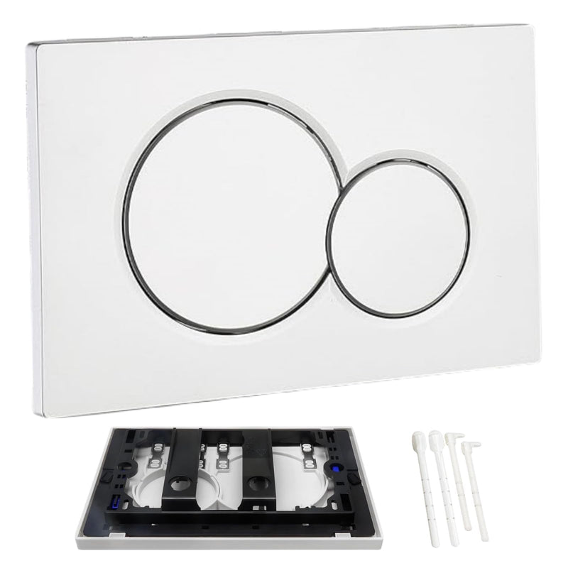 Banhey Dual Flush Actuator Plate, Compatible with Geberit 115.770.46.5. Replacement Parts for Concealed Cistern Toilet Repair (White) White