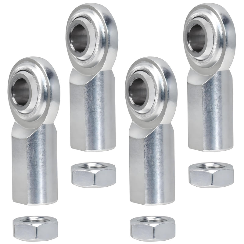 5/16 x 5/16-24 Rod End Bearing Heim Joints Right Hand Female Thread Heim Joint,RH 5/16"- 24 Thread x 5/16" Bore Stainless Female Rod End Bearing with Jam Nuts (5/16-4Pcs)